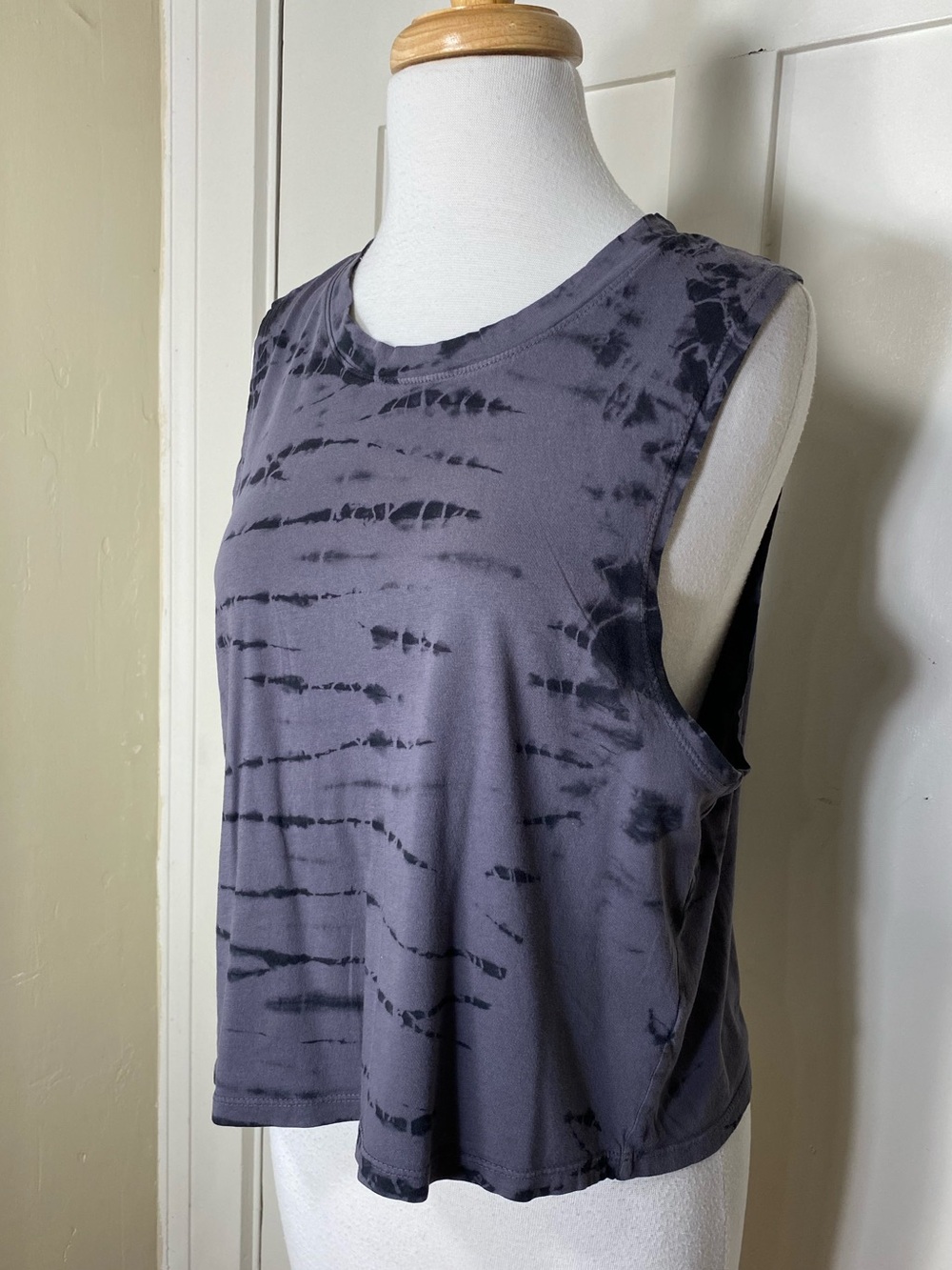 Z by Zella Gray Tie Dye Fade Wash Sleeveless Muscle Tank Top M